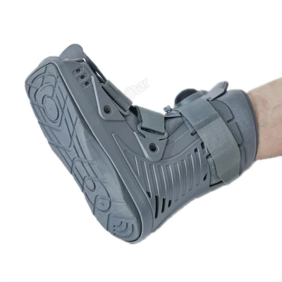Terapia física médica ajustable ortopédico esguince estabilizador de pie cámara de aire andador soporte para caminar bota para fractura de tobillo
